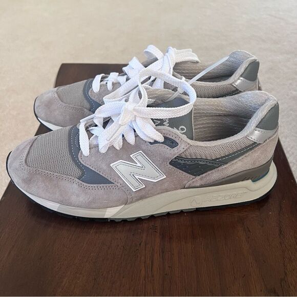 NEW BALANCE Made In USA 998 Cor MEN’s Suede Sneakers Like NEW US 8 - Picture 4 of 10